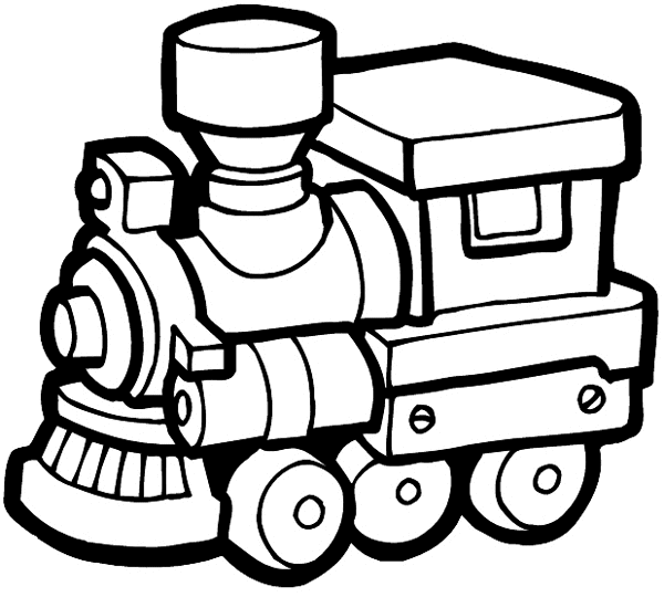 Toy train engine vinyl sticker. Customize on line. Toys 094-0069